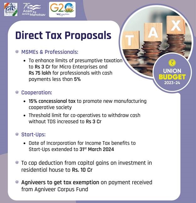 union budget Direct tax proposal